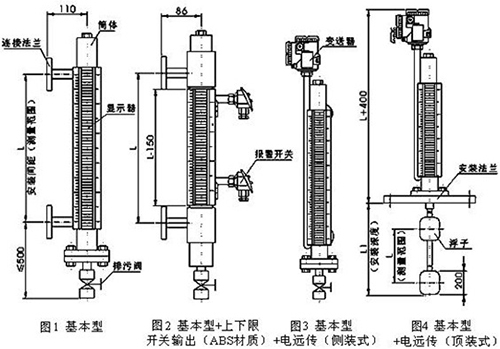 浮子式干簧管液位計結(jié)構(gòu)特點(diǎn)圖